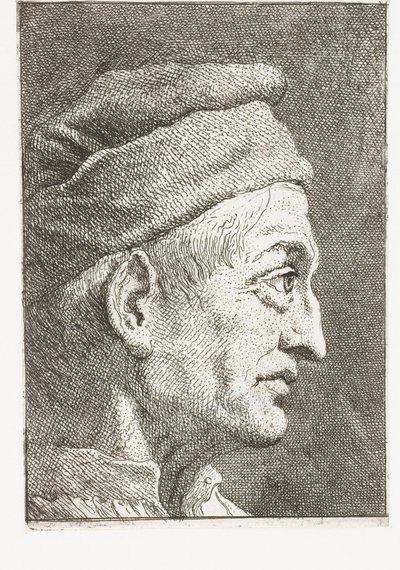 Sapkás férfi alkotó: Giovanni Domenico Tiepolo