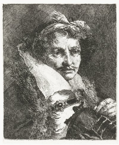 Férfi bajusz és sisak Fejgyűjtemény (sorozat címe) Raccolta di Teste (sorozat címe) alkotó: Giovanni Domenico Tiepolo