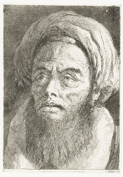 Férfi turbánnal Fejgyűjtemény (sorozat címe) Raccolta di Teste (sorozat címe) alkotó: Giovanni Domenico Tiepolo