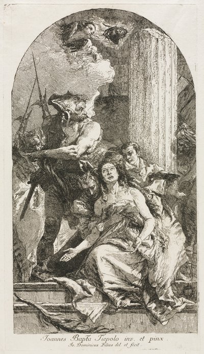 Szent Agáta vértanúhalála. alkotó: Giovanni Domenico Tiepolo