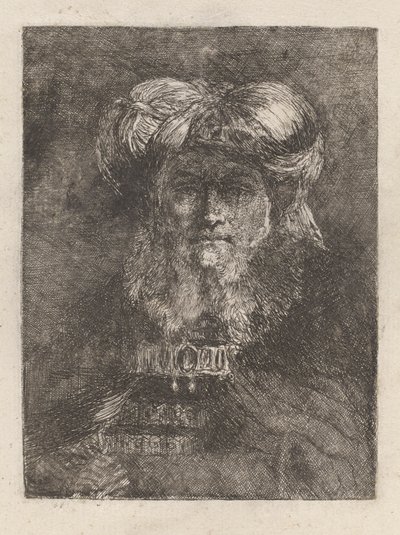 Öreg ember Rembrandt módjára, a Raccolta di Teste-ből (Fejgyűjtemény) alkotó: Giovanni Domenico Tiepolo
