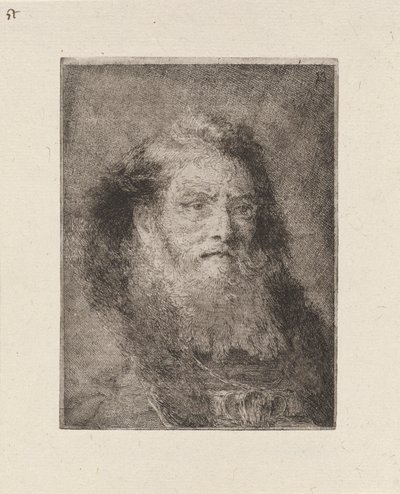 Öreg ember csupasz fejjel, a Raccolta di Teste-ből (Fejgyűjtemény) alkotó: Giovanni Domenico Tiepolo