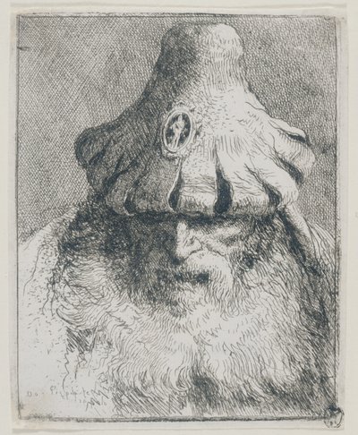 Kúpos kalapos öregember alkotó: Giovanni Domenico Tiepolo