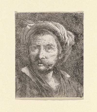 Öreg turbános, a Raccolta di Teste-ből (Fejgyűjtemény) alkotó: Giovanni Domenico Tiepolo