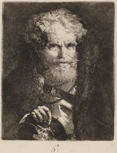 Sisakos öregember alkotó: Giovanni Domenico Tiepolo