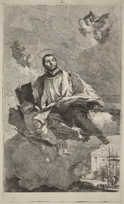 Thienei Szent Kajetán alkotó: Giovanni Domenico Tiepolo