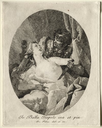 Tarquin és Lucretia alkotó: Giovanni Domenico Tiepolo