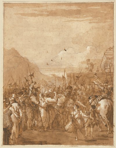 Szent Péter és Pál elválása alkotó: Giovanni Domenico Tiepolo