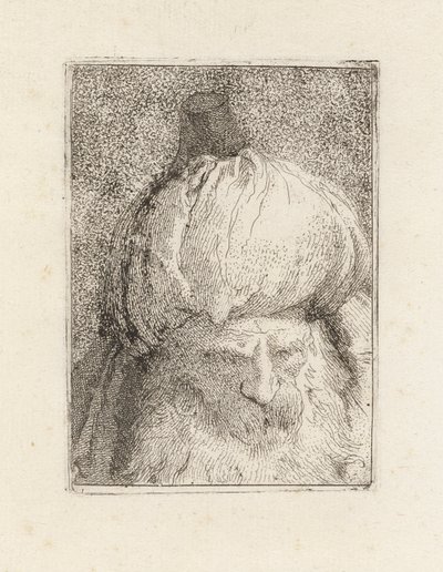 Török elölről nézve, a Raccolta di Teste-ből (Fejgyűjtemény) alkotó: Giovanni Domenico Tiepolo