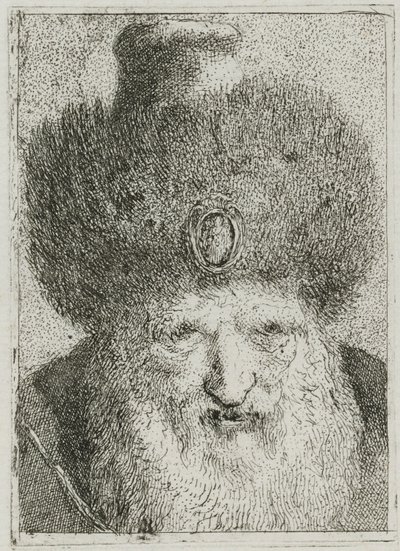 Török szőrmekalapos, a Raccolta di Teste-ből (Fejgyűjtemény) alkotó: Giovanni Domenico Tiepolo