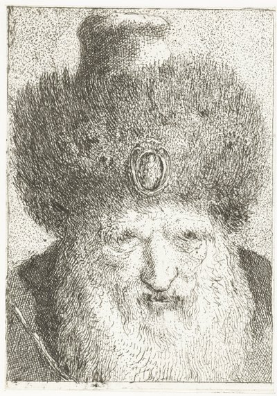 Török férfi prémes sapkával Fejgyűjtemény (sorozat címe) Raccolta di Teste (sorozat címe) alkotó: Giovanni Domenico Tiepolo