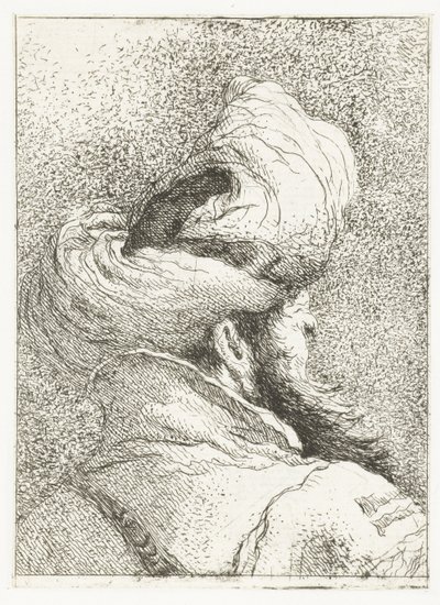 Török férfi turbánban alkotó: Giovanni Domenico Tiepolo