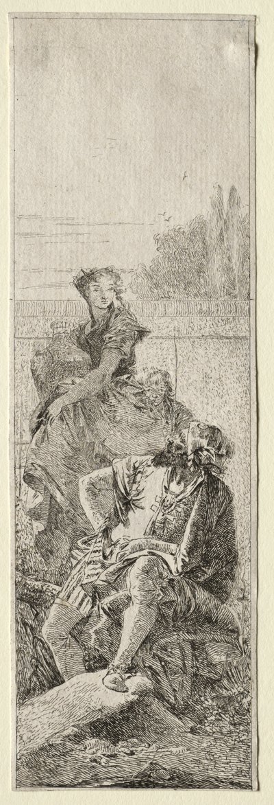 Két paraszt alkotó: Giovanni Domenico Tiepolo