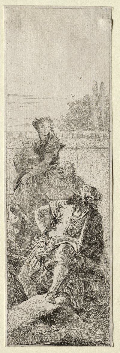 Két paraszt. alkotó: Giovanni Domenico Tiepolo