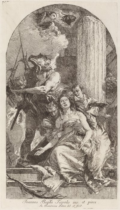 Szent Agatha mártíromsága alkotó: Giovanni Domenico Tiepolo after Giovanni Battista Tiepolo