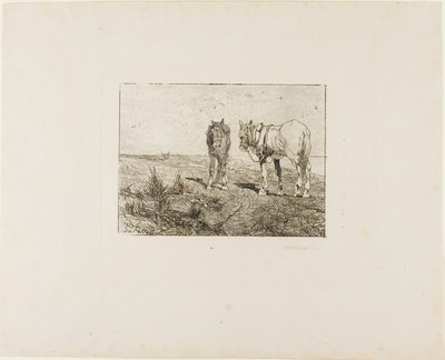 Lovak pihenése alkotó: Giovanni Fattori