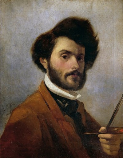 Olaszország, Firenze, Önarckép 29 évesen alkotó: Giovanni Fattori