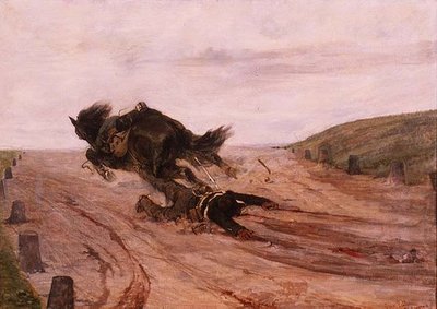 Az embert elkapta egy kengyel alkotó: Giovanni Fattori