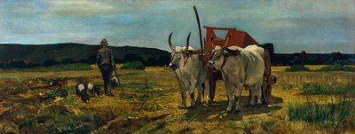 Maremma Toscany, Giovanni Fattori (1825-1908), olaj, vászon, 77,5X205,7 cm alkotó: Giovanni Fattori
