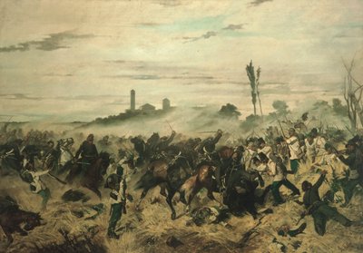A montebellói csata alkotó: Giovanni Fattori