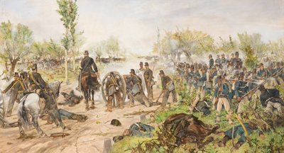 A custozai csata alkotó: Giovanni Fattori