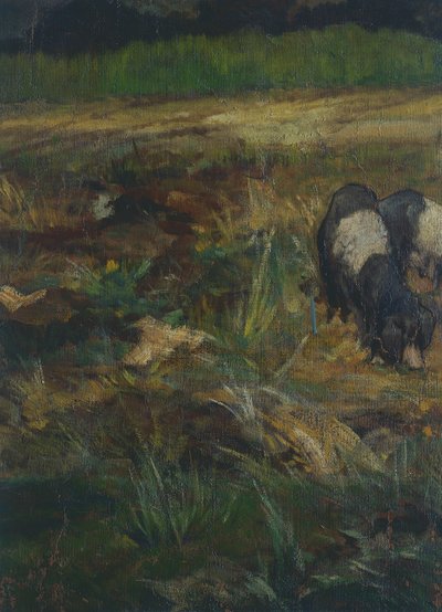 Toszkán Maremma, részlet (olaj, vászon) alkotó: Giovanni Fattori