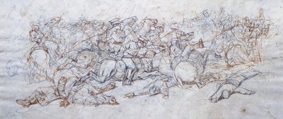 Uhlans Charge alkotó: Giovanni Fattori
