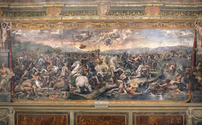 Bataille du pont Milvius - A Milvian-hídi csata - Penni, Gianfrancesco (1496-1528) - 1517-1524 - Freskó - Apostoli Palota, Vatikán alkotó: Giovanni Francesco (c.1488 1528) Penni