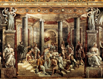 Konstantin megkeresztelkedése alkotó: Giovanni Francesco (c.1488 1528) Penni