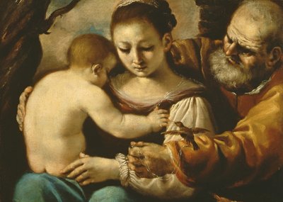 Szent Család alkotó: Giovanni Francesco Barbieri