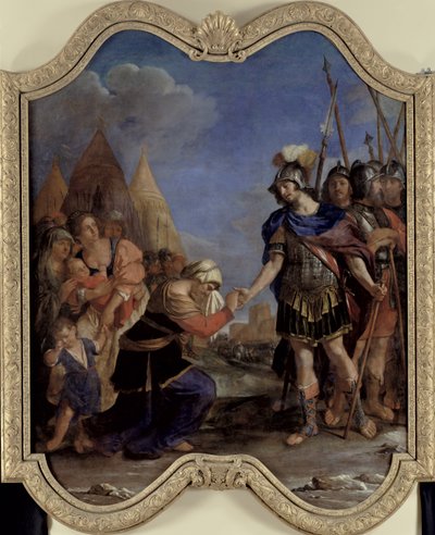 Volumnia Coriolanus előtt, 1643 alkotó: Giovanni Francesco Barbieri