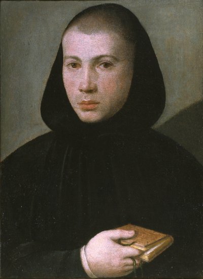 Egy fiatal bencés szerzetes portréja, 16. század első fele. alkotó: Giovanni Francesco Caroto
