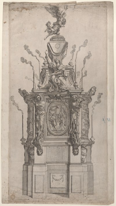 Catafalque, 1626-80. alkotó: Giovanni Francesco Grimaldi