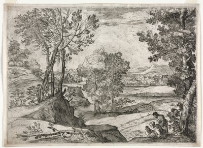 Táj egy családdal alkotó: Giovanni Francesco Grimaldi