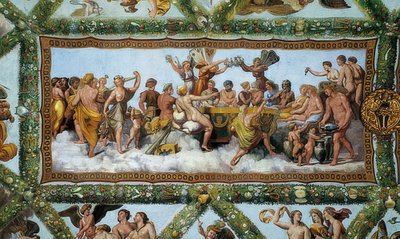 Ámor és Psyche esküvője. 1510-1517 alkotó: Giovanni Francesco Penni