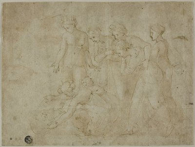 Mózes megtalálása alkotó: Giovanni Francesco Penni