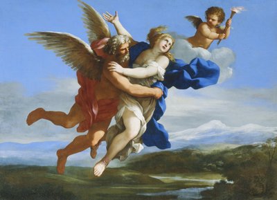 Boreas elrabolja Oreithyát alkotó: Giovanni Francesco Romanelli