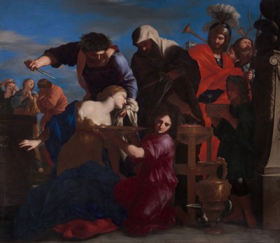 Polyxena feláldozása. alkotó: Giovanni Francesco Romanelli