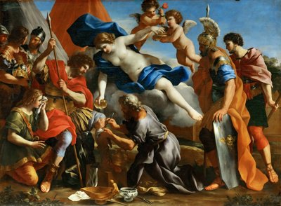 Vénusz balzsamot önt Aeneas sebére alkotó: Giovanni Francesco Romanelli