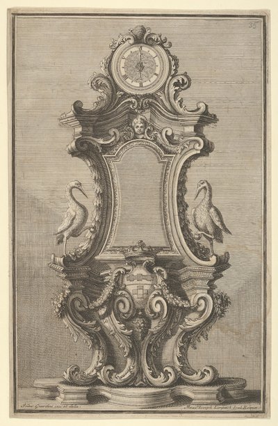 Óratervezés, Disegni Diversi, 1714 vagy 1750. alkotó: Giovanni Giardini