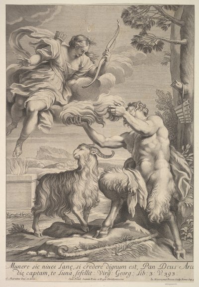 Diana által fóliázott serpenyő, 1675-1741. alkotó: Giovanni Girolamo Frezza