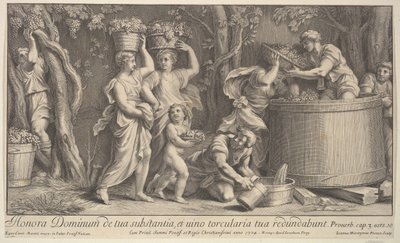 Szüreti jelenet, 1704. alkotó: Giovanni Girolamo Frezza