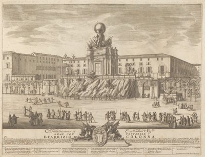 Janus temploma, a "Kína" fesztiválra alkotó: Giovanni Girolamo Frezza after Alessandro Specchi