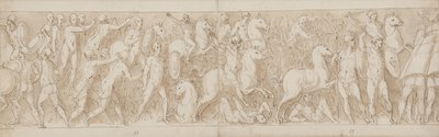 Az oszlop egy restaurált részének vége (XLVII); a szarmatákat a mocsárba kergetik (XLVIII); a rómaiak megtámadnak egy német (?) erődöt (LIV eleje) alkotó: Giovanni Guerra