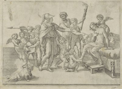 Sándor és Roxana esküvője alkotó: Giovanni Jacopo Caraglio (attributed to)