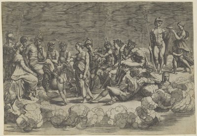 Istenek gyűjteménye az Olympuson alkotó: Giovanni Jacopo Caraglio