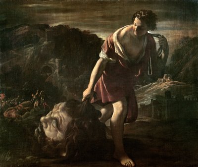 Dávid húzza Góliát fejét alkotó: Giovanni Lanfranco