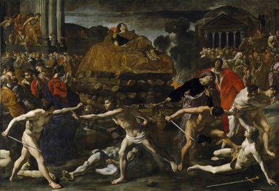 A római császár temetése Hamvasztási szertartás alkotó: Giovanni Lanfranco