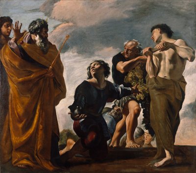 Mózes és a kánaáni követek, 1621-24 alkotó: Giovanni Lanfranco