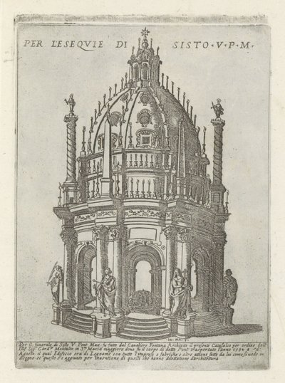 V. Sixtus pápa síremléke Per l